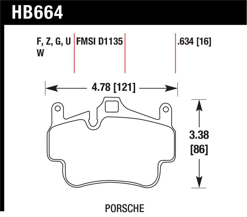 Hawk 06-12 Porsche 911/ Boxter / Cayman DTC-70 Race Brake Pads Brake Pads - Racing Hawk Performance