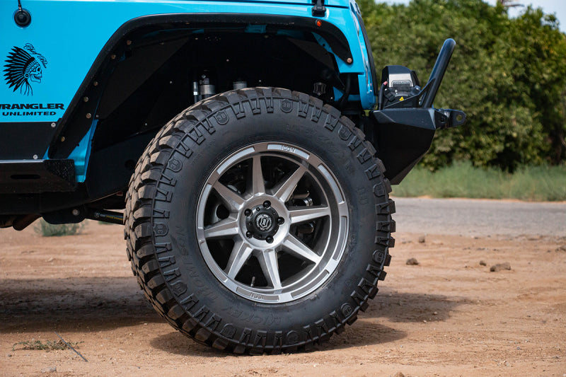 ICON Bandit 20x10 5x5 -24mm 4.5in BS 71.50mm Bore Gun Metal Wheel Wheels - Cast ICON