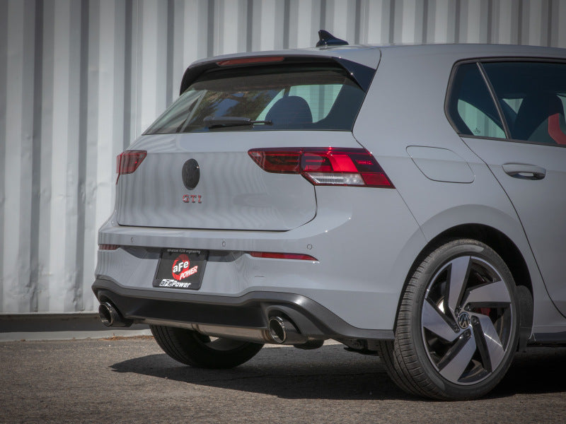 aFe 22-24 Volkswagen GTI MACH Force-Xp 3 to 2-1/2 IN Stainless Steel Cat-Back Exhaust w/Carbon Tips Tips aFe