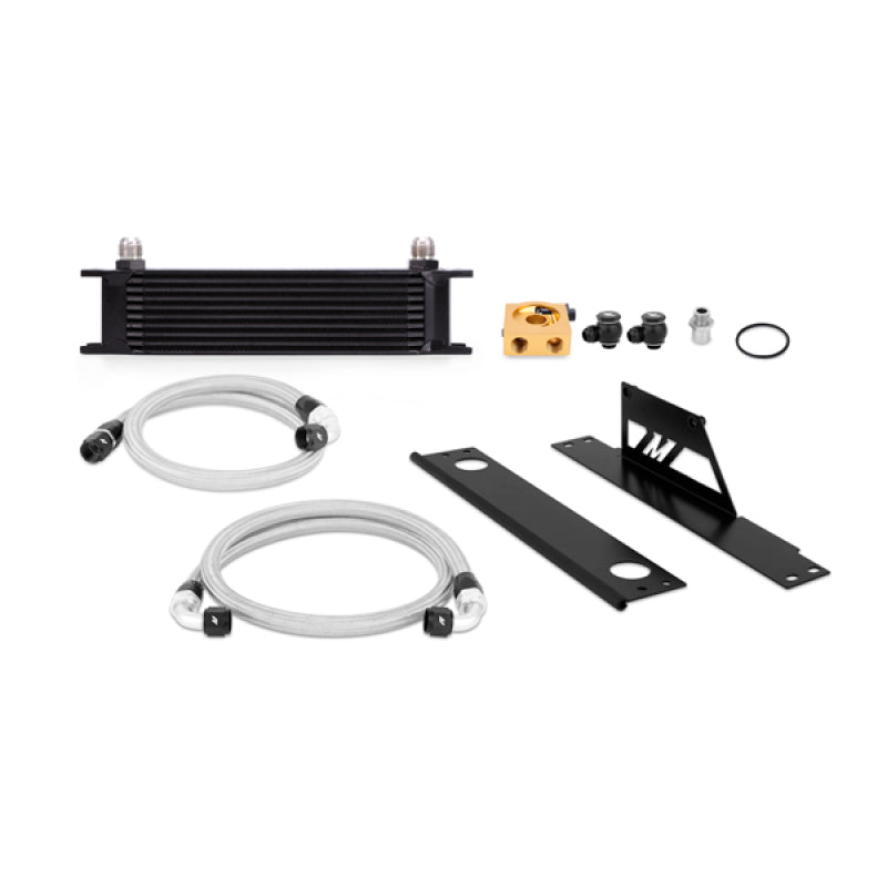 Mishimoto 02-05 Subaru WRX/STi Thermostatic Oil Cooler Kit - Black Oil Coolers Mishimoto