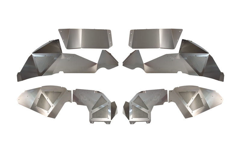 Fishbone Offroad 2018+ Jeep Wrangler JL Front/Rear Set of 4 Aluminum Raw Inner Fenders Fenders Fishbone Offroad