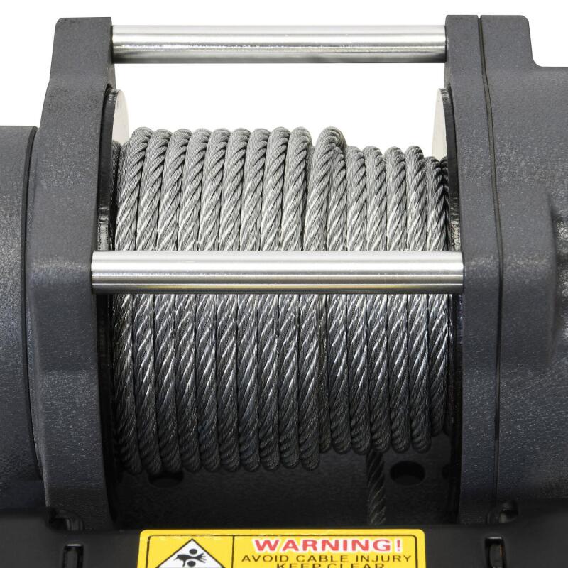 Superwinch 2500 LBS 12V DC 3/16in x 40ft Steel Rope Terra 2500 Winch - Gray Wrinkle Winches Superwinch