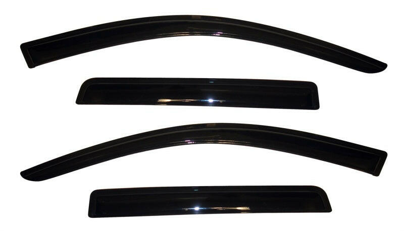 AVS 11-18 Mitsubishi Outlander (Excl. Sport) Ventvisor Outside Mount Window Deflectors 4pc - Smoke Wind Deflectors AVS
