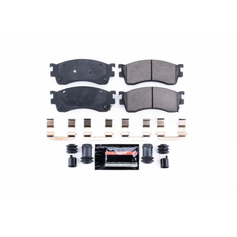 Power Stop 01-02 Mazda Protege Front Z23 Evolution Sport Brake Pads w/Hardware Brake Pads - Performance PowerStop