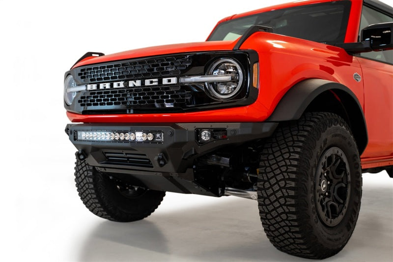 Addictive Desert Designs 2021+ Ford Bronco Stealth Fighter Front Bumper w/ Winch Mount Bumpers - Steel Addictive Desert Designs