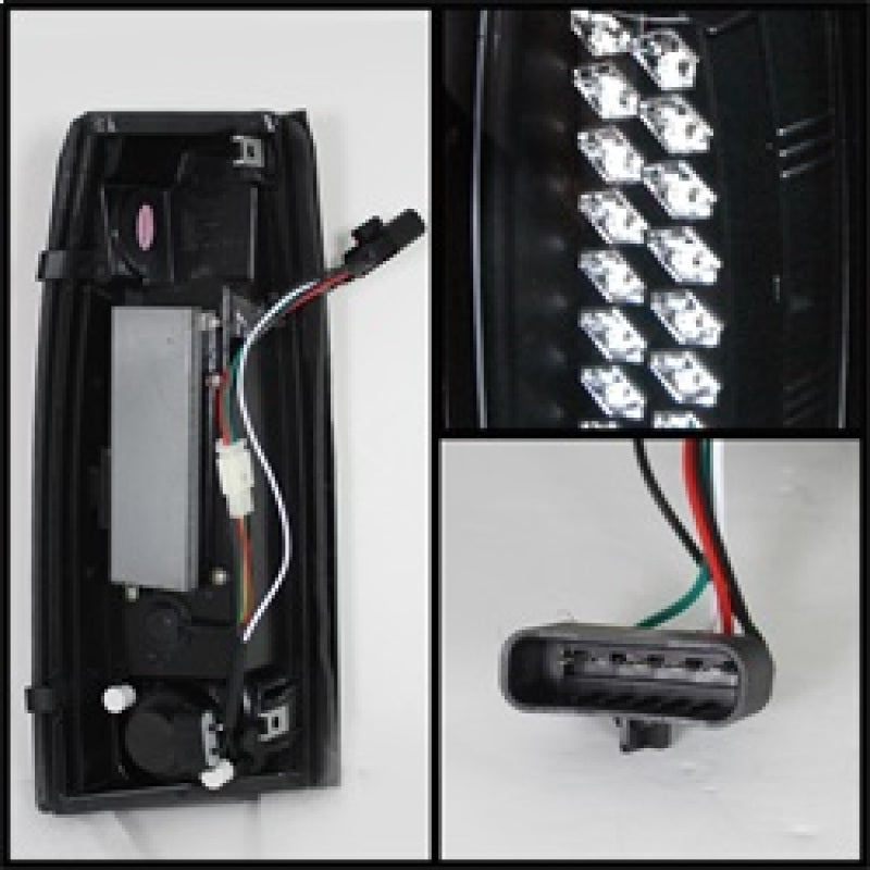 Spyder Chevy C/K Series 1500 88-98/Blazer 92-94 LED Tail Lights Blk ALT-YD-CCK88-LED-BK Tail Lights SPYDER