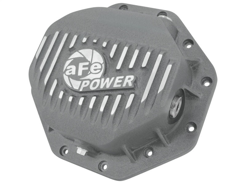 AFE Rear Differential Cover (Raw; Pro Series); Dodge/RAM 94-14 Corporate 9.25 (12-Bolt) Diff Covers aFe