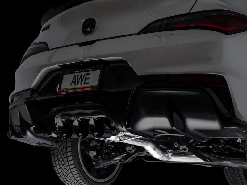 AWE Tuning 2024 Acura Integra Type S DE5 FWD Track Edition Exhaust w/ Triple Diamond Black Tips Catback AWE Tuning