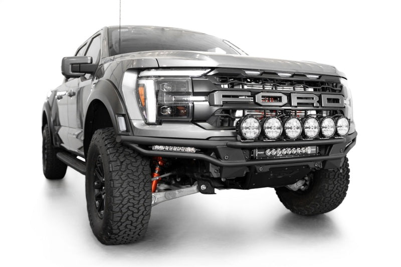 Addictive Desert Designs 2021-2024 Ford F-150 Raptor Race Series Front Bumper Light Hoop Light Mounts Addictive Desert Designs