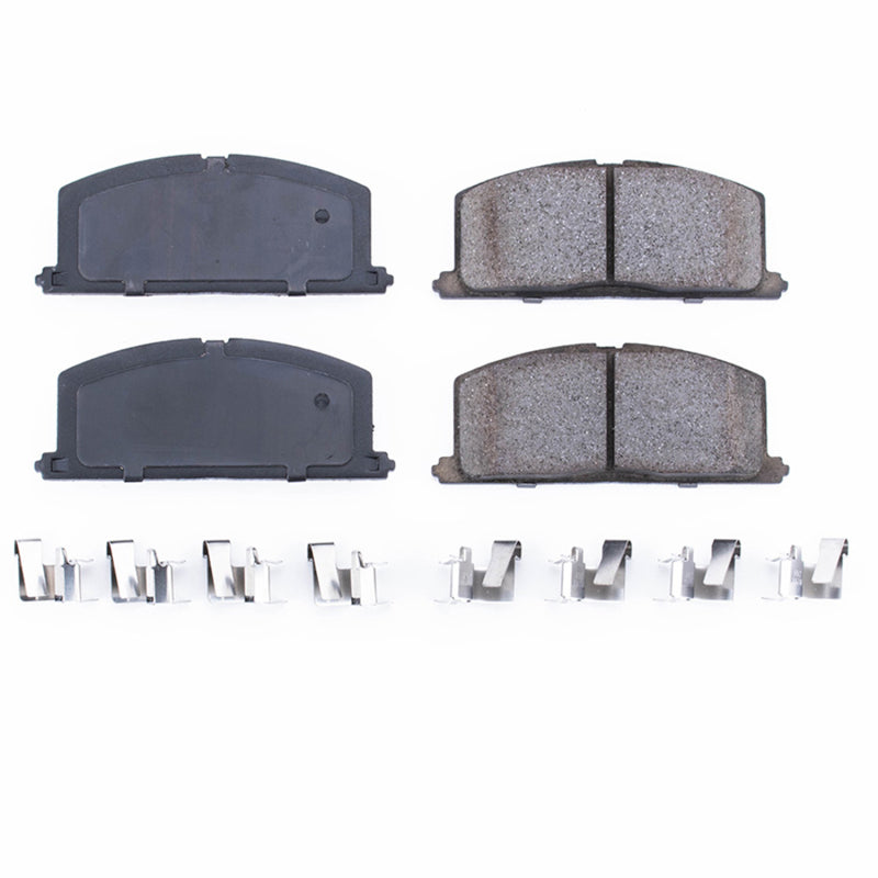 Power Stop 85-88 Chevrolet Nova Front Z17 Evolution Ceramic Brake Pads w/Hardware Brake Pads - OE PowerStop