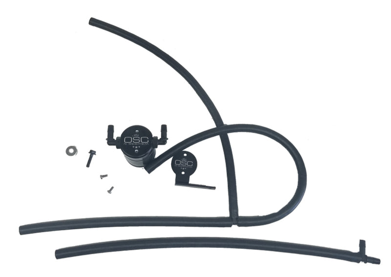 J&L 03-15 Nissan Titan 5.6L Passenger Side Oil Separator 3.0 - Black Anodized Oil Separators J&L