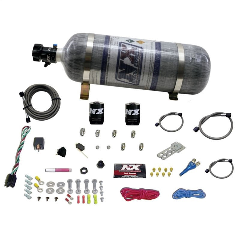 Nitrous Express E85 Universal Single Nozzle Nitrous Kit for EFI w/Composite Bottle Nitrous Systems Nitrous Express