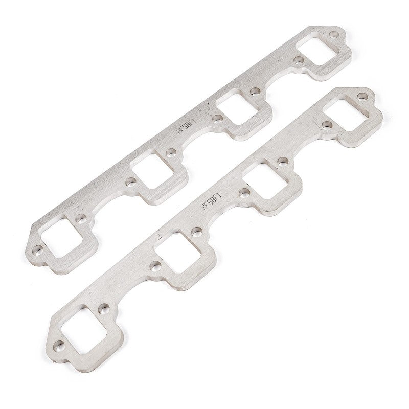 Stainless Works SBF Stock Rectangular Shaped Port 304SS Exhaust Flanges 1-5/8in Primaries (2in BP) Flanges Stainless Works