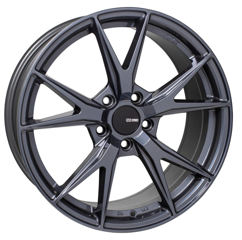 Enkei Phoenix 18x8 35mm Offset 5x114.3 72.6mm Bore Blue Gunmetal Wheel Wheels - Cast Enkei