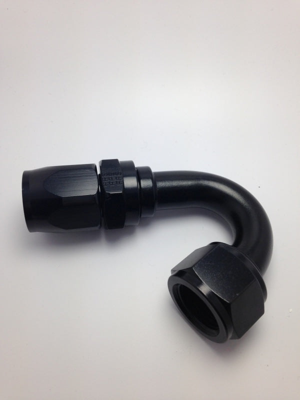 Fragola -10AN Nut x -12AN Hose Reducing Hose End 150 Degree - Black Fittings Fragola