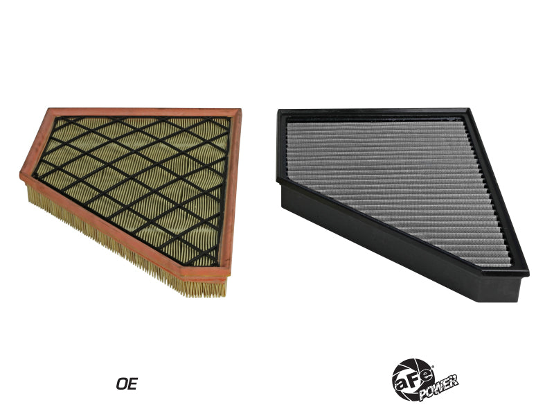aFe 17-23 GMC Acadia V6 3.6L / 17-24 Cadillac XT5 V6 3.6L Magnum FLOW Pro DRY S Air Filter Air Filters - Direct Fit aFe