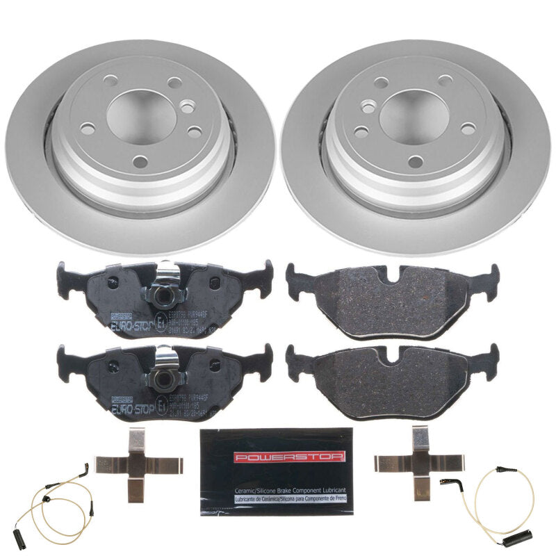 Power Stop 01-03 BMW 525i Rear Euro-Stop Brake Kit Brake Kits - OE PowerStop