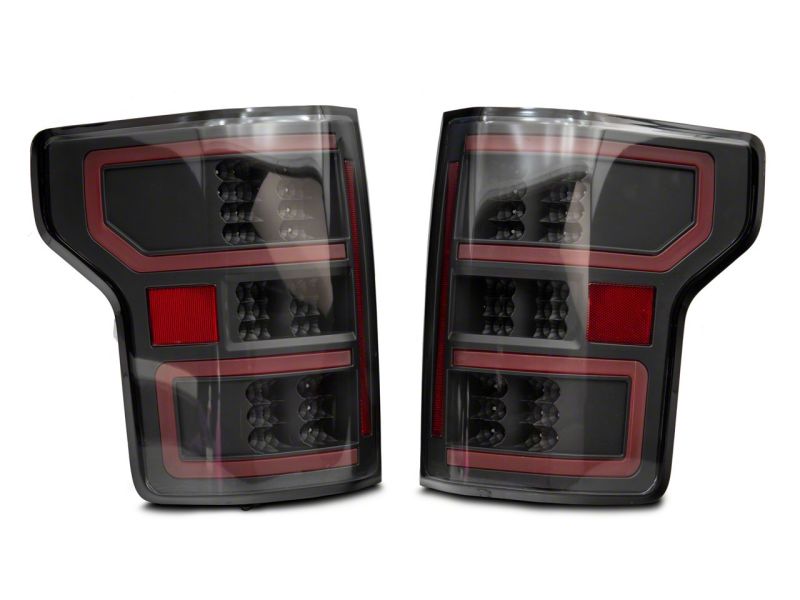 Raxiom 18-20 Ford F-150 Axial Series LED Tail Lights w/ SEQL Turn Signals- Blk Housing (Clear Lens) Tail Lights Raxiom