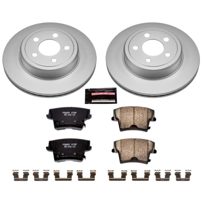 Power Stop 05-19 Chrysler 300 Rear Z17 Evolution Geomet Coated Brake Kit Brake Kits - Performance Blank PowerStop
