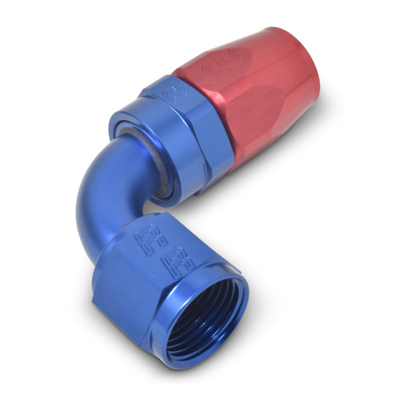 Russell Performance -20 AN Red/Blue 90 Degree Full Flow Hose End Fittings Russell