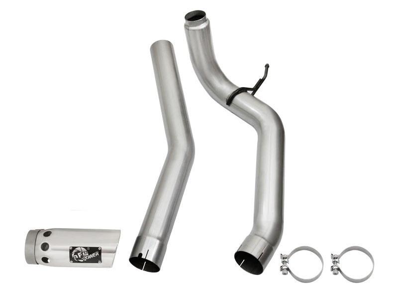 aFe LARGE Bore HD Exhausts 4in DPF-Back SS-409 2016 Nissan Titan XD V8-5.0L CC/SB (td) DPF Back aFe