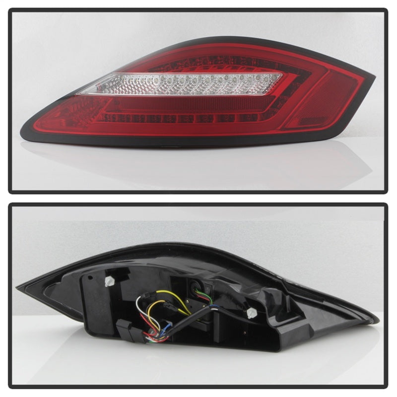 Spyder Porsche 987 Cayman 06-08 / Boxster 05-08 LED Tail Lights - Red Clear ALT-YD-P98705-LED-RC Tail Lights SPYDER
