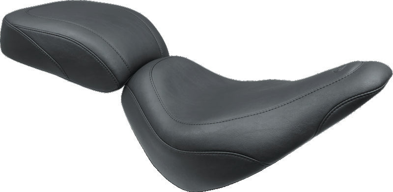 Mustang 18-23 Harley Fat Boy Standard Touring Passenger Seat - Black Passenger Motorcycle Seats Mustang Motorcycle