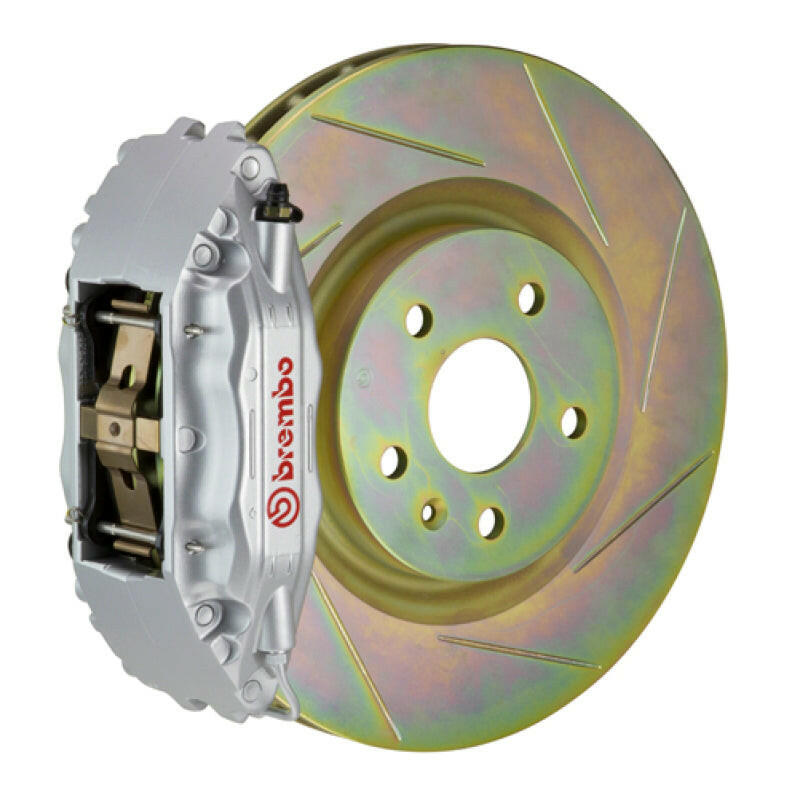 Brembo 12-16 FR-S Front GT BBK 4 Piston Cast 2pc 326 x30 1pc Rotor Slotted Type1-Silver Brake Kits - Performance Slot Brembo