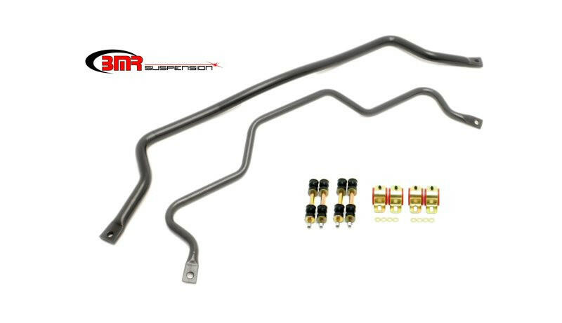 BMR 93-02 F-Body Front (SB001H) & Rear (SB003H) Sway Bar Kit w/ Bushings - Black Hammertone Sway Bars BMR Suspension