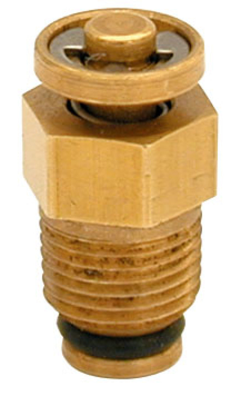 Moroso Air Bleed Valve - 1/8in NPT Thread - Brass Valves Moroso