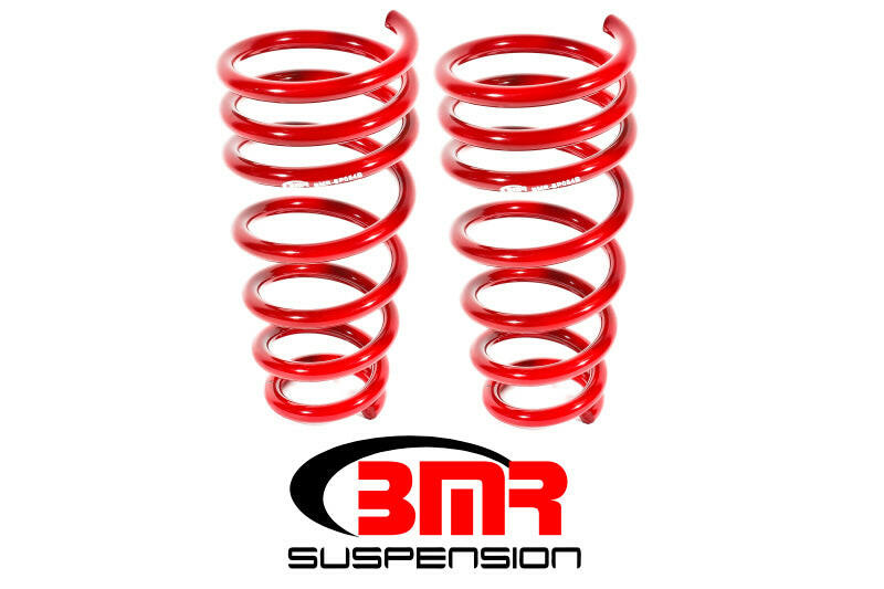 BMR 10-15 5th Gen Camaro V6 Rear Lowering Springs - Red Lowering Springs BMR Suspension