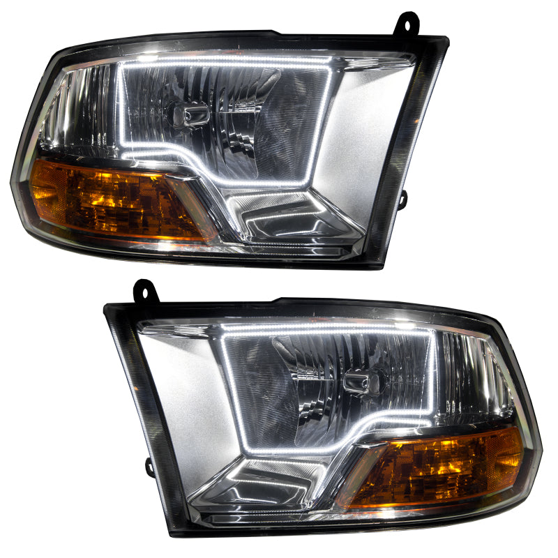 Oracle 09-12 Dodge Ram Non-Sport SMD HL - Chrome - White Headlights ORACLE Lighting