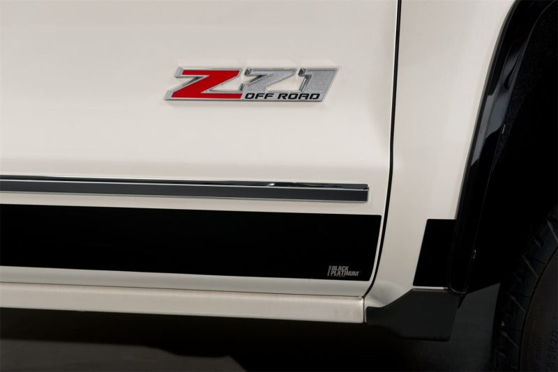 Putco 14-18 Chevy Silverado LD - Crew Cab - 5.5in Bed (10pcs) Black Platinum Rocker Panels Body Armor & Rock Rails Putco