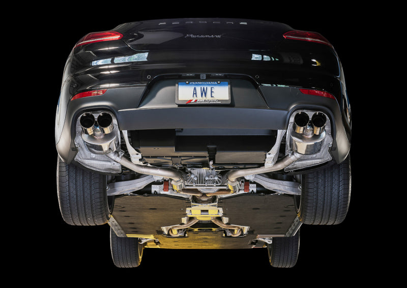 AWE Tuning Panamera 2/4 Touring Edition Exhaust (2014+) - w/Chrome Silver Tips Catback AWE Tuning