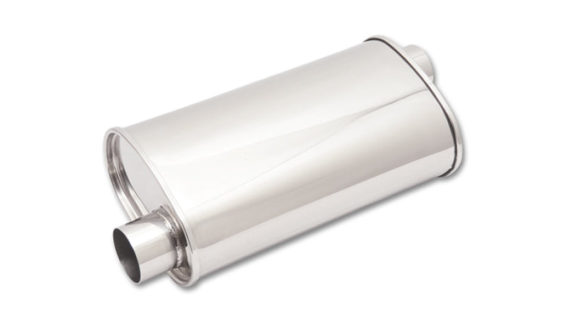 Vibrant StreetPower Oval Muffler 5in x 9in x 15in - 2.25in inlet/outlet (Offset-Offset Same Side) Muffler Vibrant