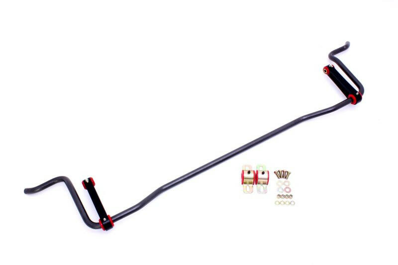 BMR 05-10 S197 Mustang Rear Solid 22mm Sway Bar Kit w/ Bushings & Billet Links - Black Hammertone Sway Bars BMR Suspension