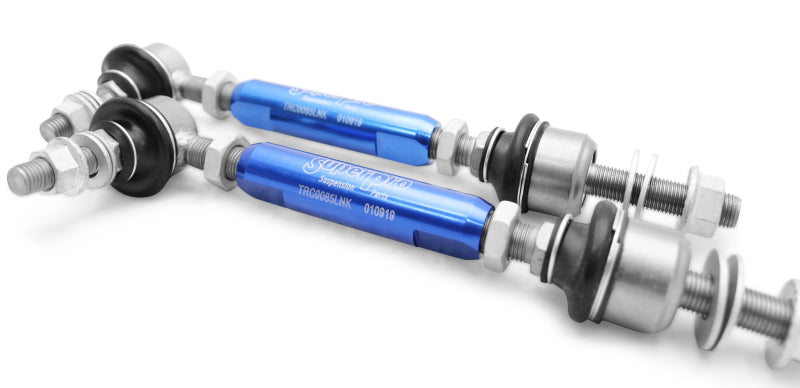 SuperPro 2014 Chevrolet SS Base Rear HD Adjustable End Link Set Sway Bar Endlinks Superpro