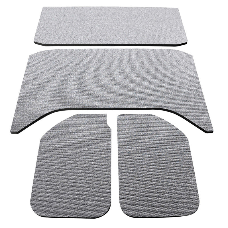 DEI 11-18 Jeep Wrangler JK 4-Door Boom Mat Headliner - 4 Piece - Gray Hard Top Accessories DEI