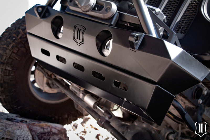 ICON 2018+ Jeep Wrangler JL / 2020+ JT Front Pro-Series Bumper Skid Bumpers - Steel ICON