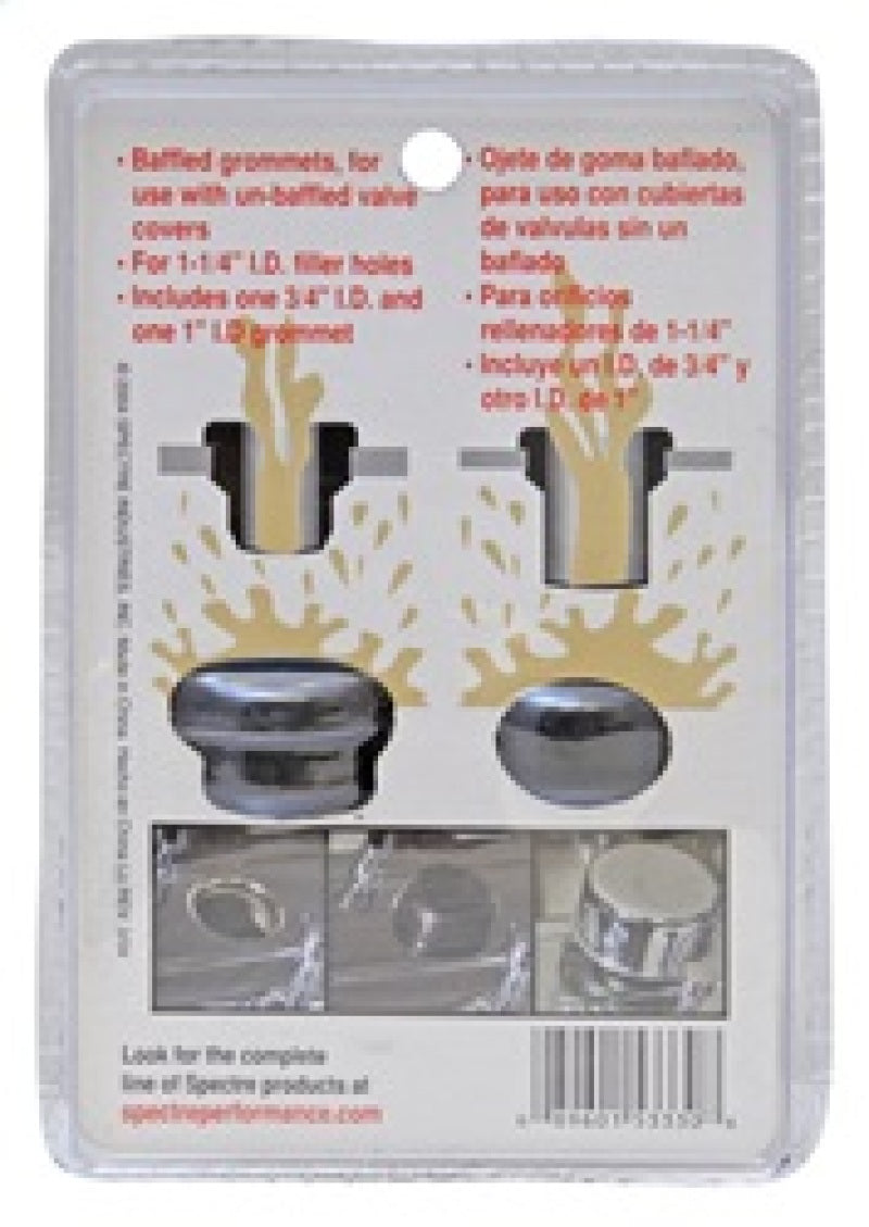 Spectre Valve Cover Grommets - Baffled (For Covers w/1-1/4in. Filler-Breather Holes) Hardware Kits - Other Spectre