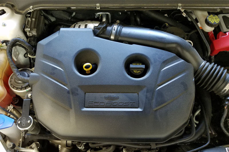 J&L 13-19 Ford Fusion 2.0L EcoBoost Passenger Side Oil Separator 3.0 - Clear Anodized Oil Separators J&L