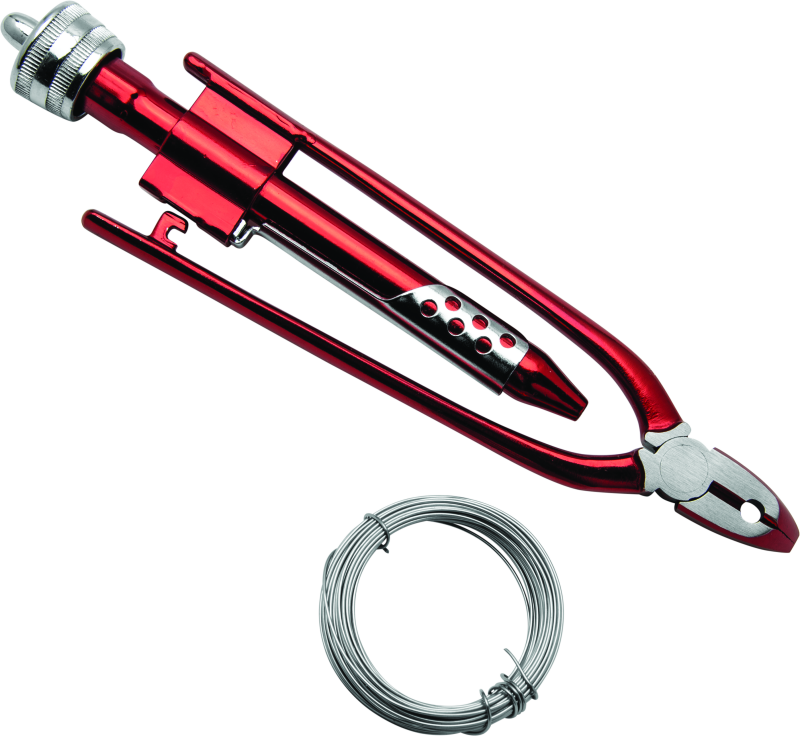 BikeMaster 6-1/2in Safety Wire Pliers w/ Wire Tools BikeMaster