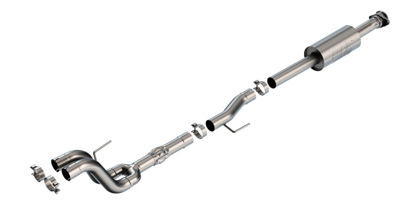 Borla 21-23 Ford Tremor 3.5L V6 AT 4WD 4DR CC SB 3in ATAK Mid-Section Exhaust Connecting Pipes Borla