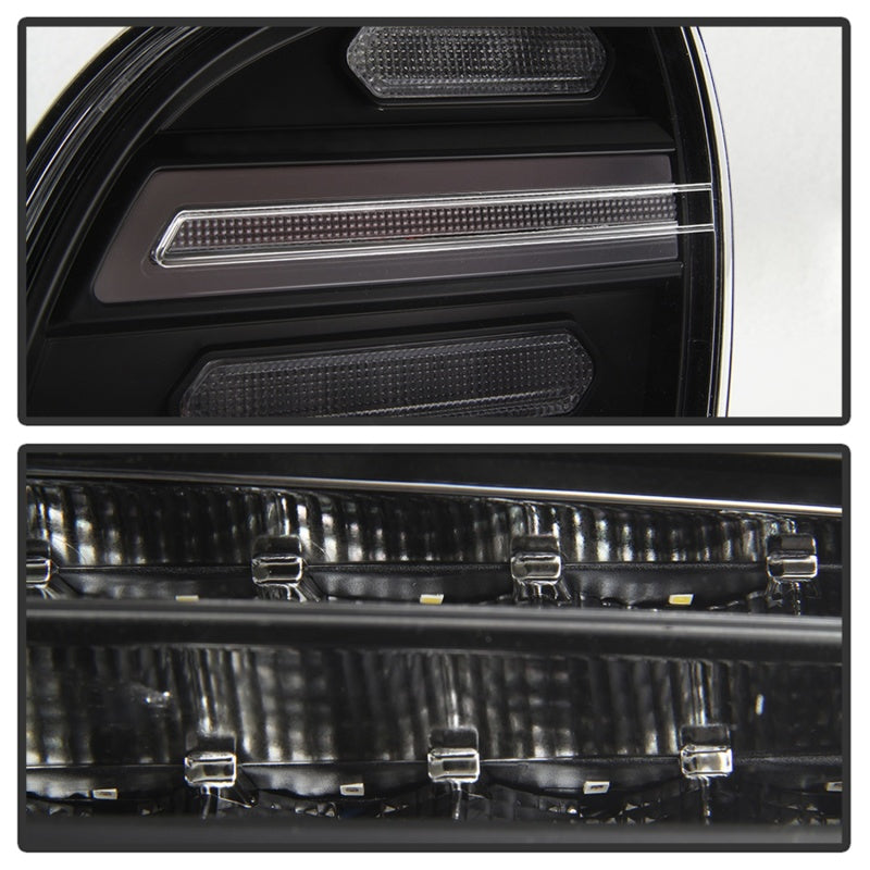 Spyder Porsche Cayenne 958 11-14 LED Tail Lights - Sequential Signal - Black Tail Lights SPYDER