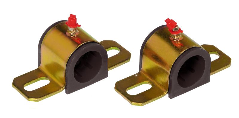 Prothane Universal Greasable Sway Bar Bushings - 1 1/4in - Type B Bracket - Black Sway Bar Bushings Prothane