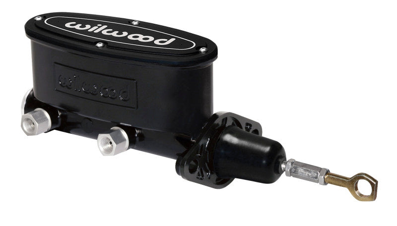 Wilwood High Volume Tandem M/C - 7/8in Bore Black-W/Pushrod - Early Mustang Brake Master Cylinder Wilwood