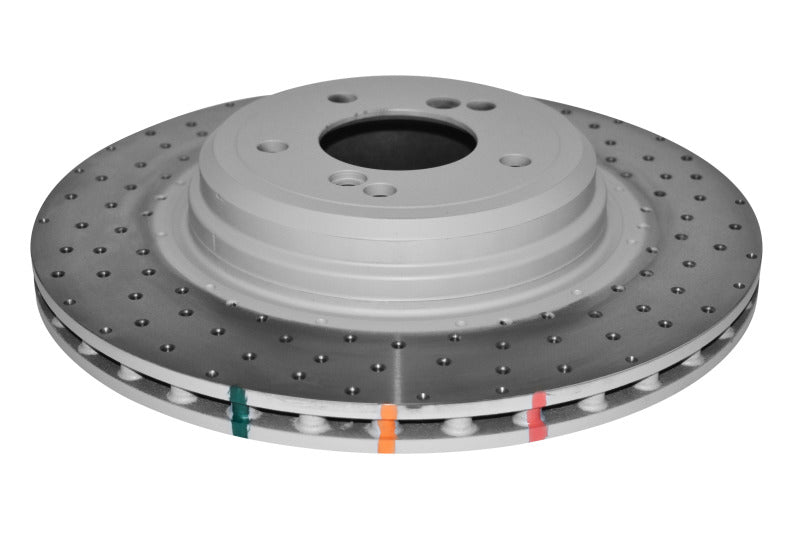DBA 11-12 BMW 1M (E82) Rear Slotted & Dimpled 4000 Series Rotor Brake Rotors - Slot & Drilled DBA