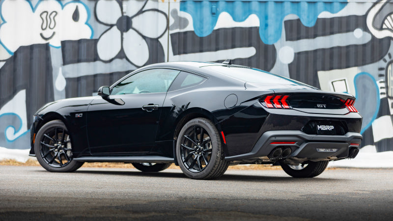MBRP 15-24 Ford Mustang T304 SS 4in OD / 6.5in Length Quad Tip Cover Kit - Black Tip Tips MBRP