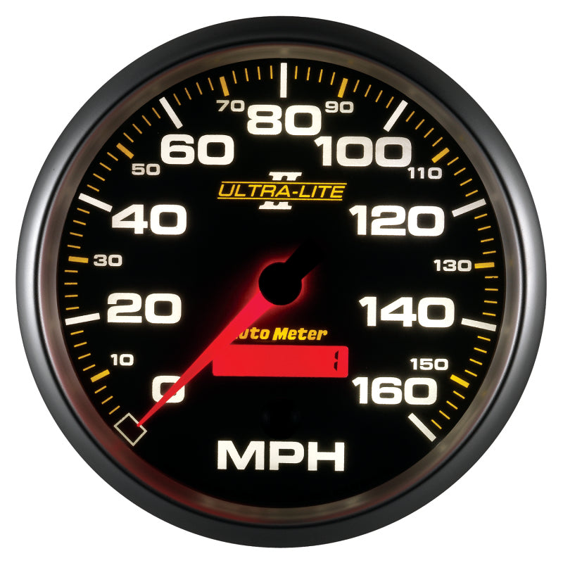 Autometer Ultra-Lite II 5 Inch 160 MPH FSE Programmable Speedometer Gauges AutoMeter
