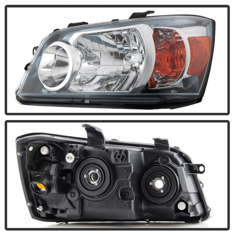 xTune Toyota Highlander 04-06 (Non Hybrid Models) OEM Style Headlights Chrome HD-JH-THIGH04-AM-C Headlights SPYDER
